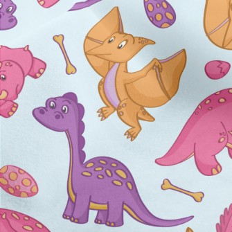 Pterodactyl Triceratops Brachi Micro Fleece