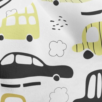 Simple Color Block Car Micro Fleece