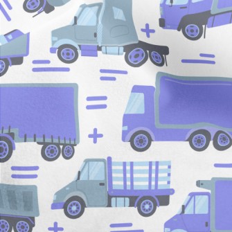 Busy Transportation Vehicle Micro Fleece