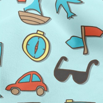 Travel Around The World By Sea Micro Fleece