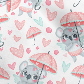 Love Umbrella And Koala Micro Fleece