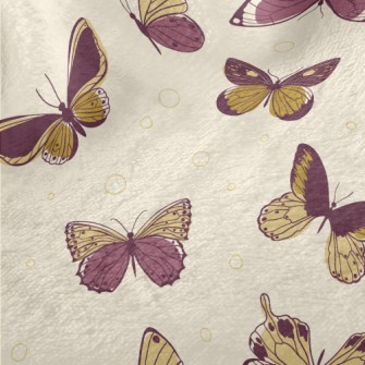 Elegant Bicolor Butterfly Minky