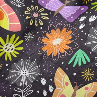 Butterflies Flying In The Flow Minky