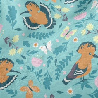 Happy Bright Hummingbird Minky