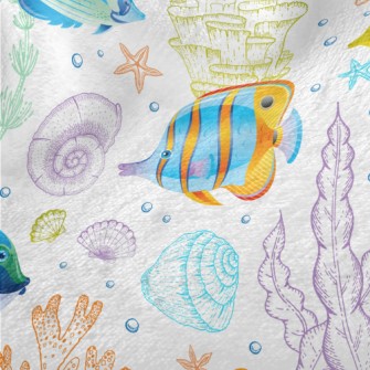 Bright Fish And Coral Minky