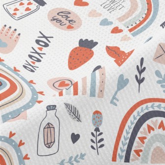 Fairy Forest Flowers And Plant Piqué