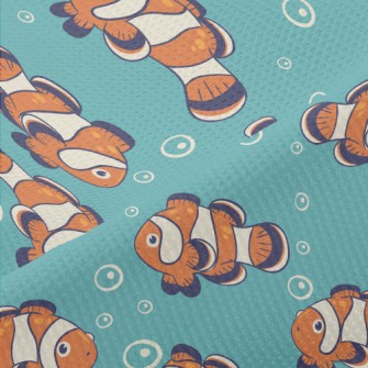 Cute Clownfish Family Piqué