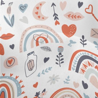 Fairy Forest Flowers And Plant Lightweight Performance Linen