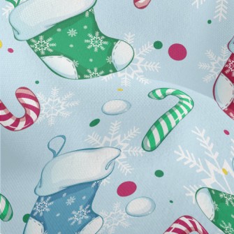 Colorful Snowflake Christmas S Lightweight Performance Linen