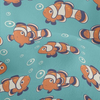 Cute Clownfish Family Lightweight Performance Linen