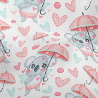 Love Umbrella And Koala Lightweight Performance Linen