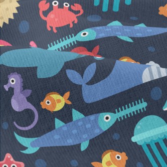 Funny Big-eyed Sea Animals Modern Jersey