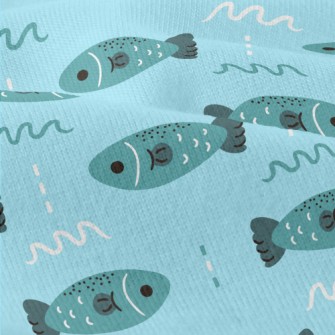 Deep Sea Swimming Fish Modern Jersey