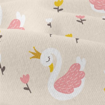 Flowers Beautiful Swan Princes Modern Jersey