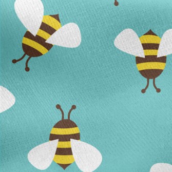 Busy Work Bee Jersey Backed Fleece