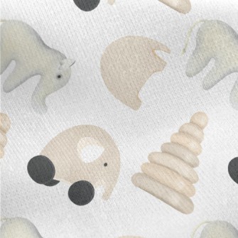 Exquisite Wooden Toys Jersey Backed Fleece
