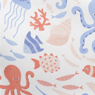 Gentle Octopus Seahorse Starfi Pongee
