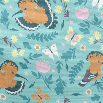 Happy Bright Hummingbird Pongee