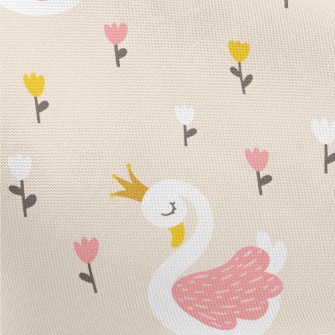 Flowers Beautiful Swan Princes Pongee