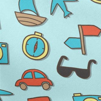 Travel Around The World By Sea Pongee