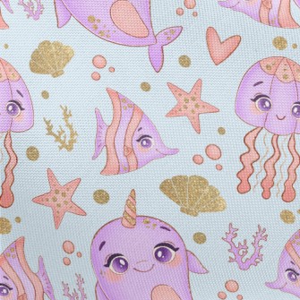 Mysterious Sea Creatures Pongee