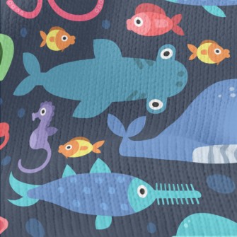 Funny Big-eyed Sea Animals Stretch Jersey