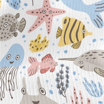 Surprised And Funny Sea Creatu Stretch Jersey