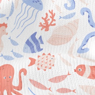 Gentle Octopus Seahorse Starfi Stretch Jersey