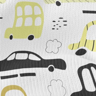 Simple Color Block Car Stretch Jersey