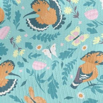 Happy Bright Hummingbird Stretch Jersey