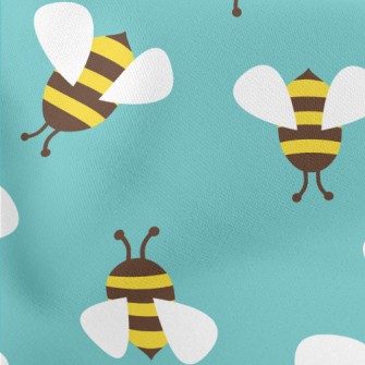 Busy Work Bee Lightweight Cotton Poplin