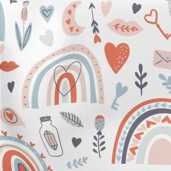 Fairy Forest Flowers And Plant Lightweight Cotton Poplin