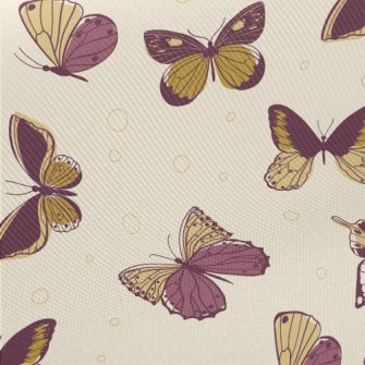 Elegant Bicolor Butterfly Midweight Cotton Poplin