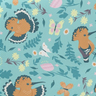 Happy Bright Hummingbird Midweight Cotton Poplin