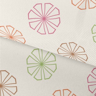 Colorful Geometric Flowers Waterproof Oxford