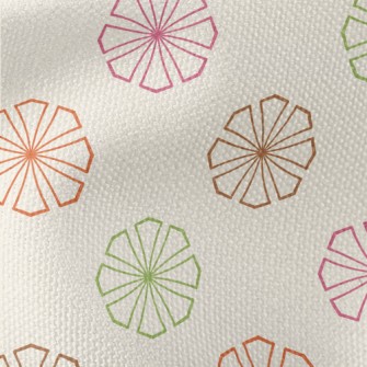 Colorful Geometric Flowers Waterproof Canvas