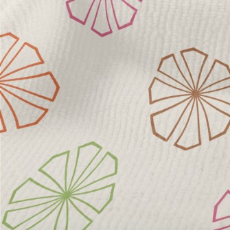 Colorful Geometric Flowers Terry