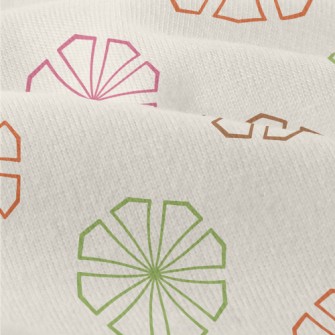 Colorful Geometric Flowers Modern Jersey