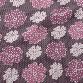 Vintage Butterflies And Flower Birdseye Piqué