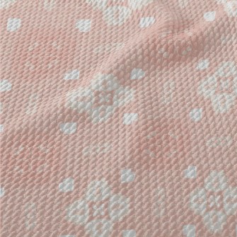 Beautiful Pink Garden Birdseye Piqué