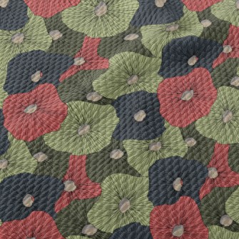 Abstract Colorful Hand Drawing Birdseye Piqué