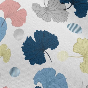 Colorful Hand Drawn Ginkgo Lea Chiffon