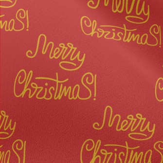 Handwritten Merry Christmas Chiffon
