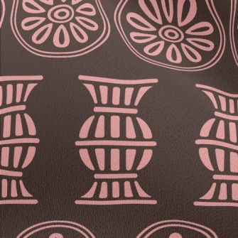 Flowers And Vases Doodle Chiffon