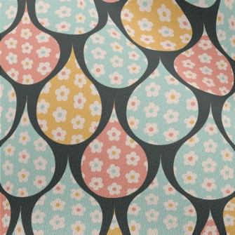 Colorful Water Drop Flowers Chiffon