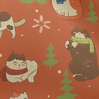 Winter Scarf Cat Chiffon