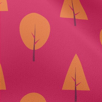 Lovely Orange Forest Chiffon