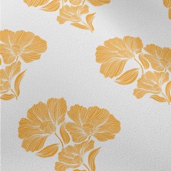 Retro Orange Lotus Chiffon