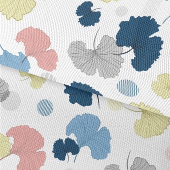 Colorful Hand Drawn Ginkgo Lea Waterproof Oxford