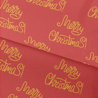 Handwritten Merry Christmas Waterproof Oxford